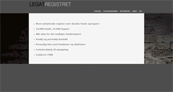 Desktop Screenshot of legatregistret.dk